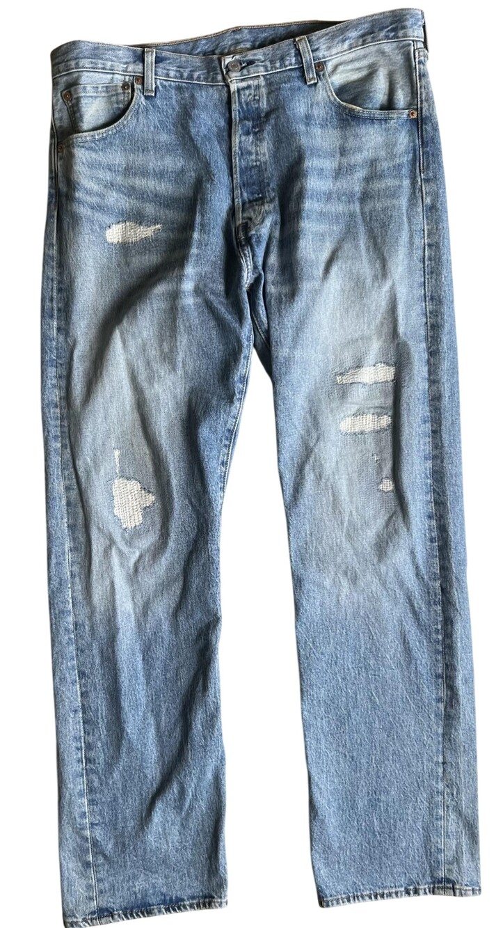 Levi's Pants Mens 36x32 Blue Denim 501 Cotton Spandex 5-Pocket